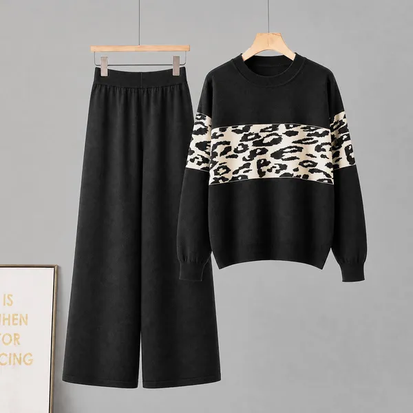 Black_Leopard_Print_Sweatshirt_And_Pants_Set_for_Women