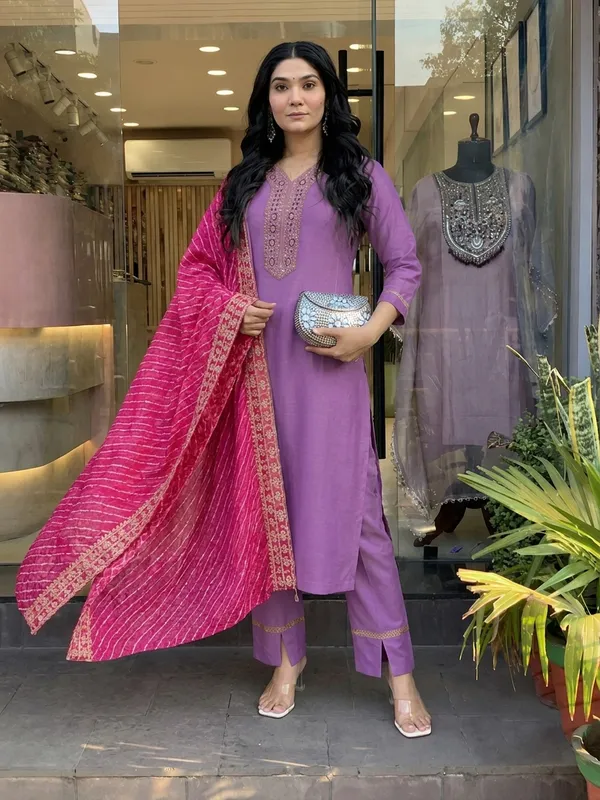 Purple_Embroidered_Straight_Kurta_Set_With_Dupatta_For_Women