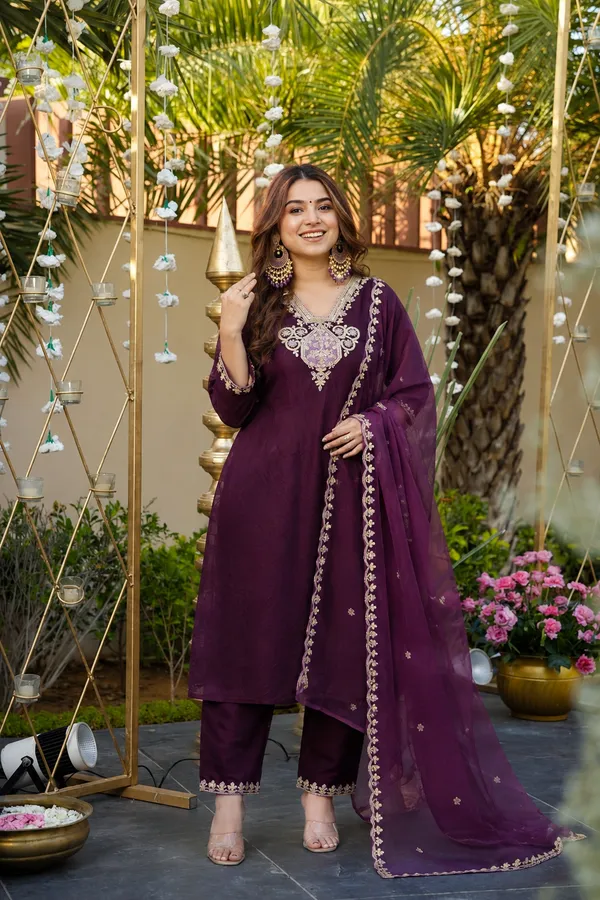 Purple_Embroidered_Straight_Kurta_Set_For_Women