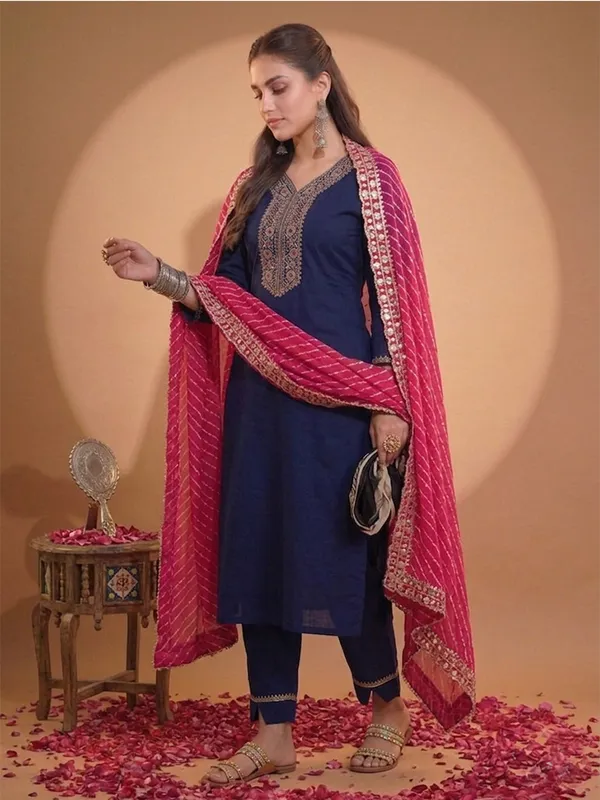 Navy_Blue_Embroidered_Straight_Kurta_Set_With_Dupatta_For_Women