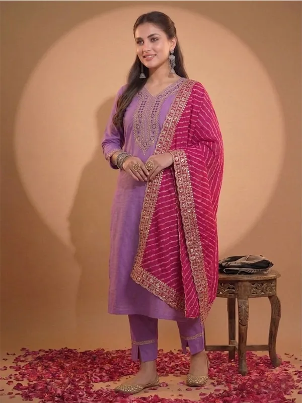 Purple_Embroidered_Straight_Kurta_Set_With_Dupatta_For_Women