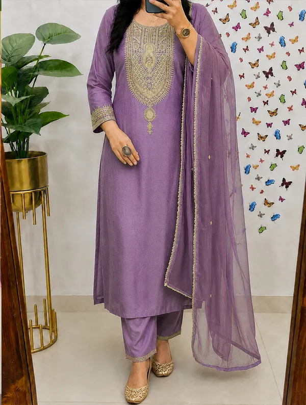 Purple_Embroidered_Straight_Kurta_Set_For_Women
