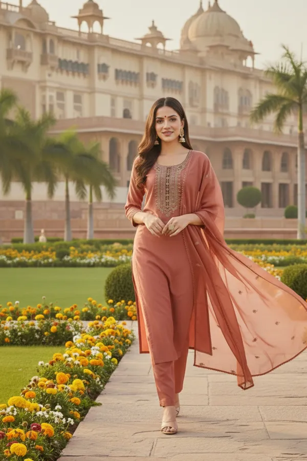 Rose_Embroidered_Straight_Kurta_Set_For_Women