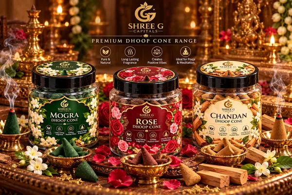 Mogra_Rose_Chandan_Dhoop_Cone_Set