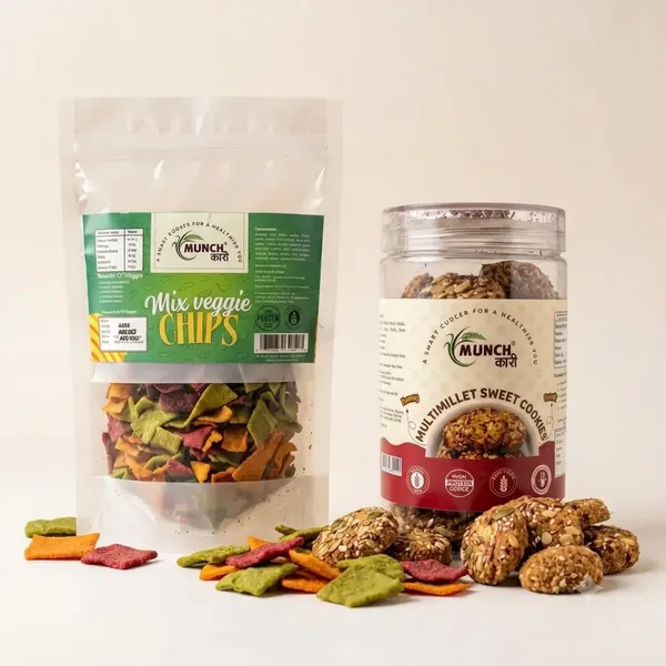 Mix_Veggie_Chips_By_Munchkari_Crunchy_Healthy_Vegetable_Chips_Snack_And_Multimillet_Sweet_Cookies_By_Munchkari_Wholesome_Multigrain_Cookies_Pack_Of_2
