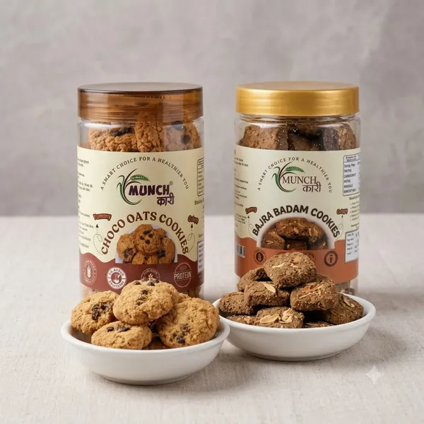 Gluten_Free_Choco_Chip_Oats_Cookies_Healthy_Millet_Oats_Cookies_Munchkari_And_Bajra_Badam_Cookies_Crunchy_Millet_Cookies_Fiber_Rich_Healthy_Snack_Munchkari_Pack_Of_2