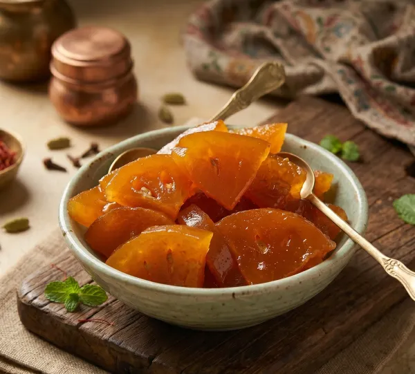 Bel_Murabba_Traditional_Bael_Fruit_Preserve_For_Gut_Health_Digestion_Jain_Pickle_Wala_500_Gms