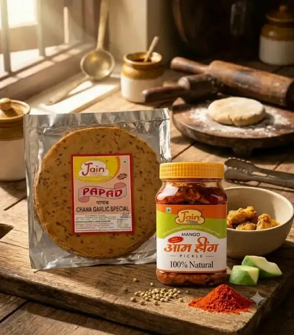 Homemade_Aam_Hing_Achaar_Seedless_Mango_Pickle_With_Hing_And_Chana_Garlic_Special_Papad_By_Jain_Pickle_Wala_Crunchy_Flavorful_Indian_Papad_Pack_Of_2