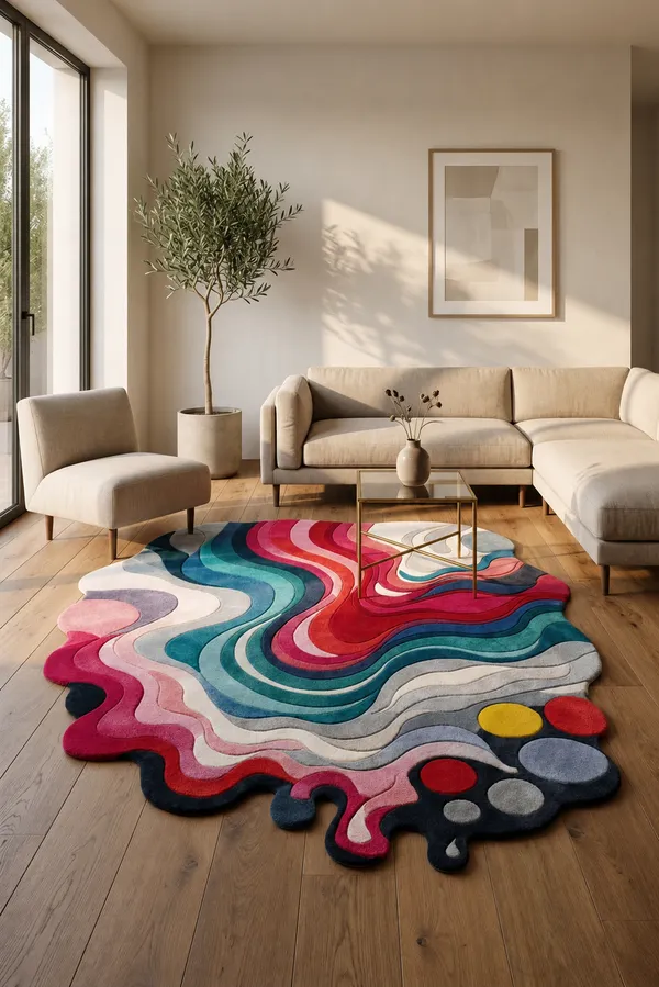 Multicolor_Wool_Contemporary_Abstract_Wave_Pattern_Area_Rug