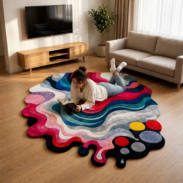 Multicolor_Wool_Contemporary_Abstract_Wave_Pattern_Area_Rug