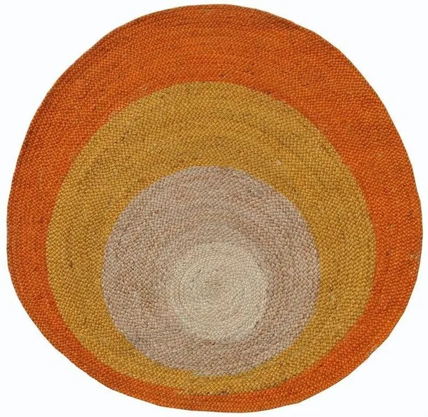 Orange_Natural_Jute_Contemporary_Concentric_Stripe_Round_Area_Rug