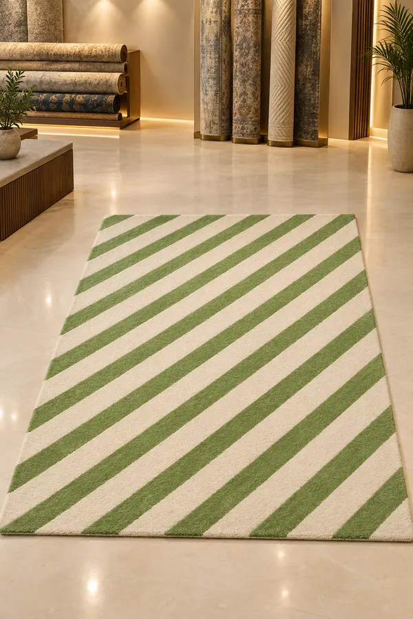 Green_Wool_Contemporary_Diagonal_Stripe_Area_Rug