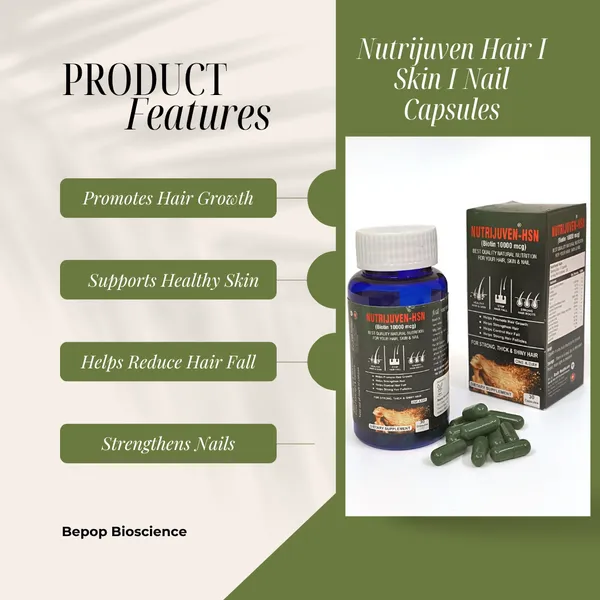 Nutrijuven_I_HSN_I_Biotin_10000_mcg_I_Best_Quality_Natural_I_Nutrition_for_your_Hair_I_Skin_I_Nail_I_Healthy_Hair_&_Skin_I_Stop_Hair_Fall_I_Strong_Hair_Roots_I_Help_Promote_Hair_Growth_Help_Strengthen_Hair_I_Helps_Control_Hair_Fall_I_Helps_Strong_Hair_Follicles_I_For_Strong_I_Thick_&_Shiny_Hair_I_One_a_Day_I_Dietary_Supplement_I_30_Capsules