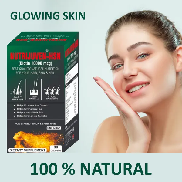 Nutrijuven_I_HSN_I_Biotin_10000_mcg_I_Best_Quality_Natural_I_Nutrition_for_your_Hair_I_Skin_I_Nail_I_Healthy_Hair_&_Skin_I_Stop_Hair_Fall_I_Strong_Hair_Roots_I_Help_Promote_Hair_Growth_Help_Strengthen_Hair_I_Helps_Control_Hair_Fall_I_Helps_Strong_Hair_Follicles_I_For_Strong_I_Thick_&_Shiny_Hair_I_One_a_Day_I_Dietary_Supplement_I_30_Capsules