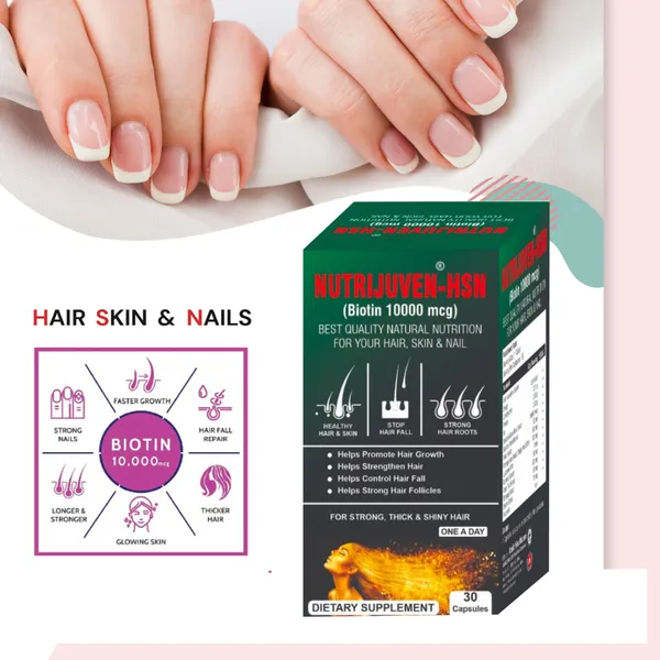 Nutrijuven_I_HSN_I_Biotin_10000_mcg_I_Best_Quality_Natural_I_Nutrition_for_your_Hair_I_Skin_I_Nail_I_Healthy_Hair_&_Skin_I_Stop_Hair_Fall_I_Strong_Hair_Roots_I_Help_Promote_Hair_Growth_Help_Strengthen_Hair_I_Helps_Control_Hair_Fall_I_Helps_Strong_Hair_Follicles_I_For_Strong_I_Thick_&_Shiny_Hair_I_One_a_Day_I_Dietary_Supplement_I_30_Capsules