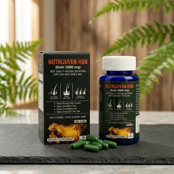 Nutrijuven_I_HSN_I_Biotin_10000_mcg_I_Best_Quality_Natural_I_Nutrition_for_your_Hair_I_Skin_I_Nail_I_Healthy_Hair_&_Skin_I_Stop_Hair_Fall_I_Strong_Hair_Roots_I_Help_Promote_Hair_Growth_Help_Strengthen_Hair_I_Helps_Control_Hair_Fall_I_Helps_Strong_Hair_Follicles_I_For_Strong_I_Thick_&_Shiny_Hair_I_One_a_Day_I_Dietary_Supplement_I_30_Capsules