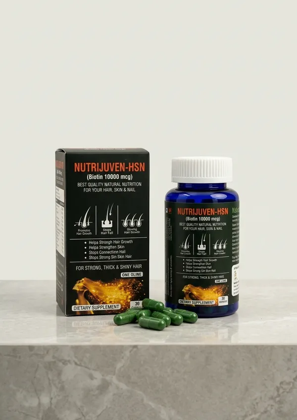 Nutrijuven_I_HSN_I_Biotin_10000_mcg_I_Best_Quality_Natural_I_Nutrition_for_your_Hair_I_Skin_I_Nail_I_Healthy_Hair_&_Skin_I_Stop_Hair_Fall_I_Strong_Hair_Roots_I_Help_Promote_Hair_Growth_Help_Strengthen_Hair_I_Helps_Control_Hair_Fall_I_Helps_Strong_Hair_Follicles_I_For_Strong_I_Thick_&_Shiny_Hair_I_One_a_Day_I_Dietary_Supplement_I_30_Capsules