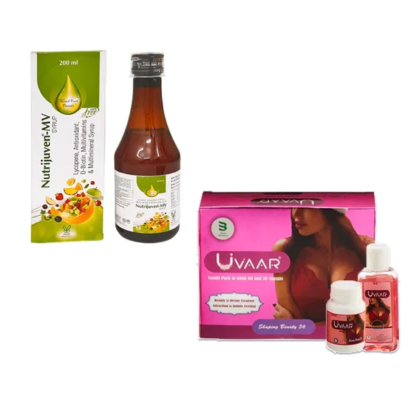 Uvaar_Breast_Oil_200_ML_+_30_Capsules_+_Nutrijuven_MV_Multivitamin_&_Multimineral_Syrup_200_ML