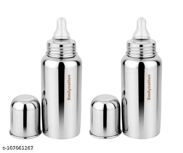 Silver_Stainless_Steel_Baby_Feeding_Bottle_Set_Of_2