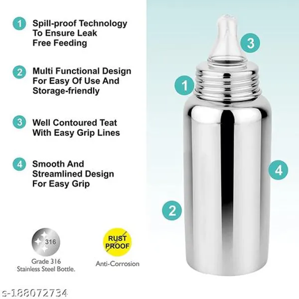 Silver_Stainless_Steel_Baby_Milk_Feeding_Bottle_250Ml