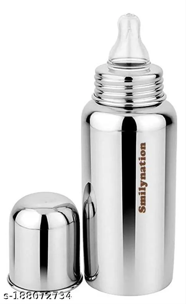 Silver_Stainless_Steel_Baby_Milk_Feeding_Bottle_250Ml