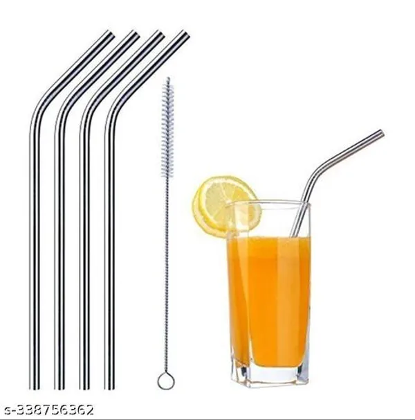 Stainless_Steel_Reusable_Drinking_Straw_Set_With_Cleaning_Brush_-_Pack_of_2