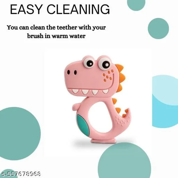 Pink_Silicone_Soft_Textured_Baby_Teether_Toy_For_Infants_-_Pack_of_3
