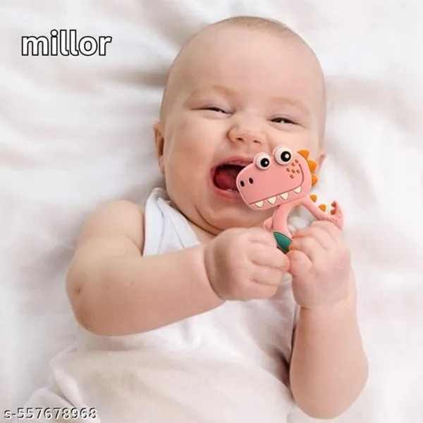Pink_Silicone_Soft_Textured_Baby_Teether_Toy_For_Infants_-_Pack_of_3