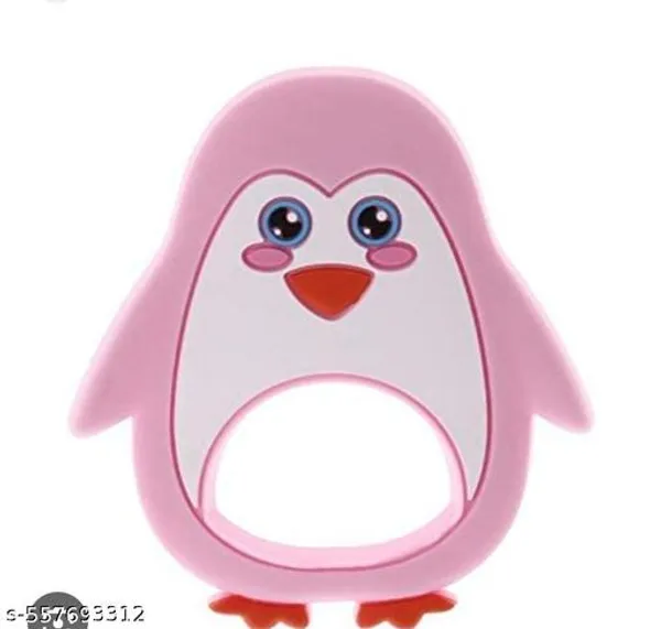 Pink_Rubber_Penguin_Animal_Shaped_Baby_Teether_Toy_-_Pack_of_3