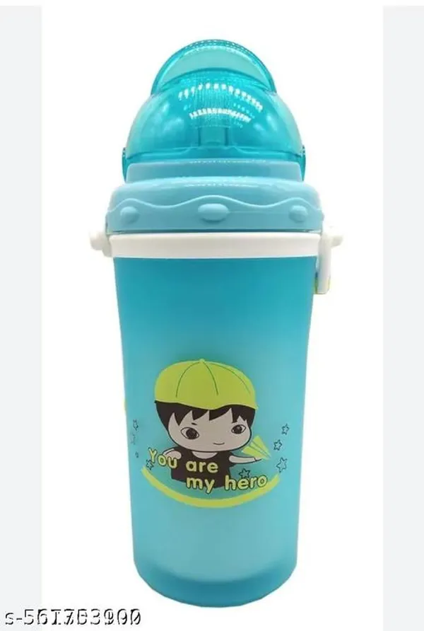 Green_Plastic_Straw_Sipper_Bottle_For_Kids