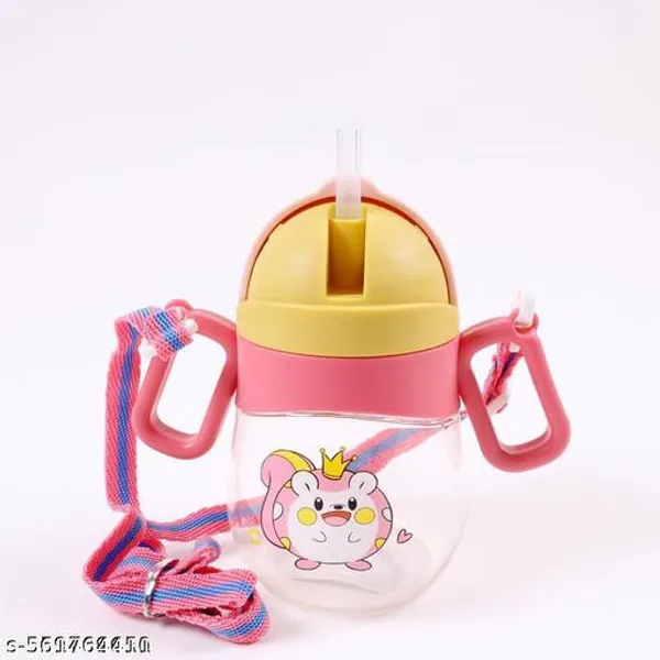 Pink_Plastic_Straw_Sipper_Bottle_For_Kids