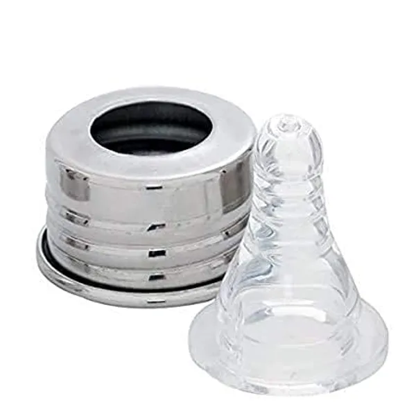Silver_Steel_Anti-Colic_Baby_Feeding_Bottle_With_Cleaning_Brush