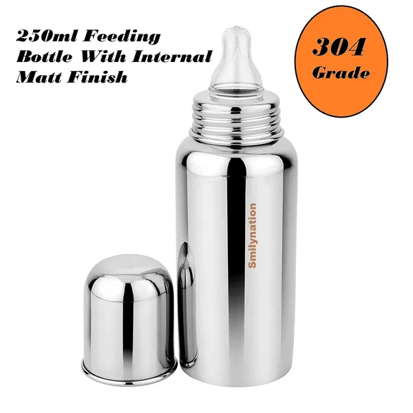 Silver_Stainless_Steel_Anti-Colic_Baby_Feeding_Bottle
