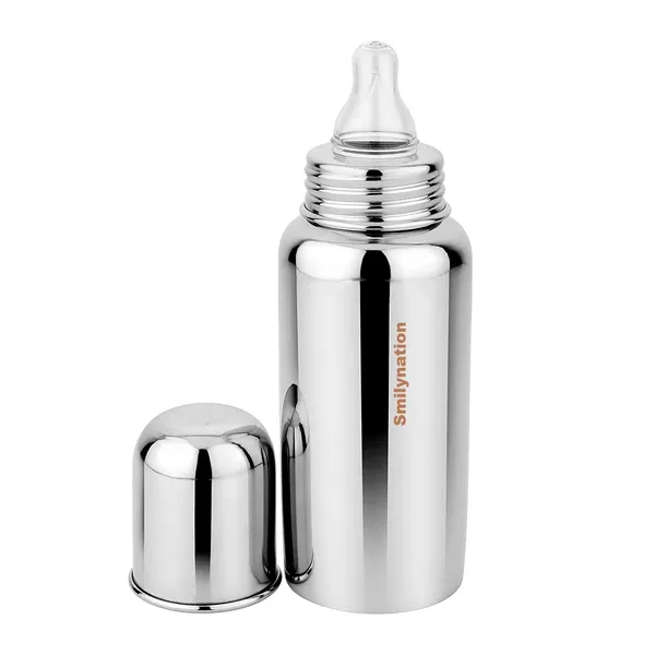 Silver_Stainless_Steel_Anti-Colic_Baby_Feeding_Bottle
