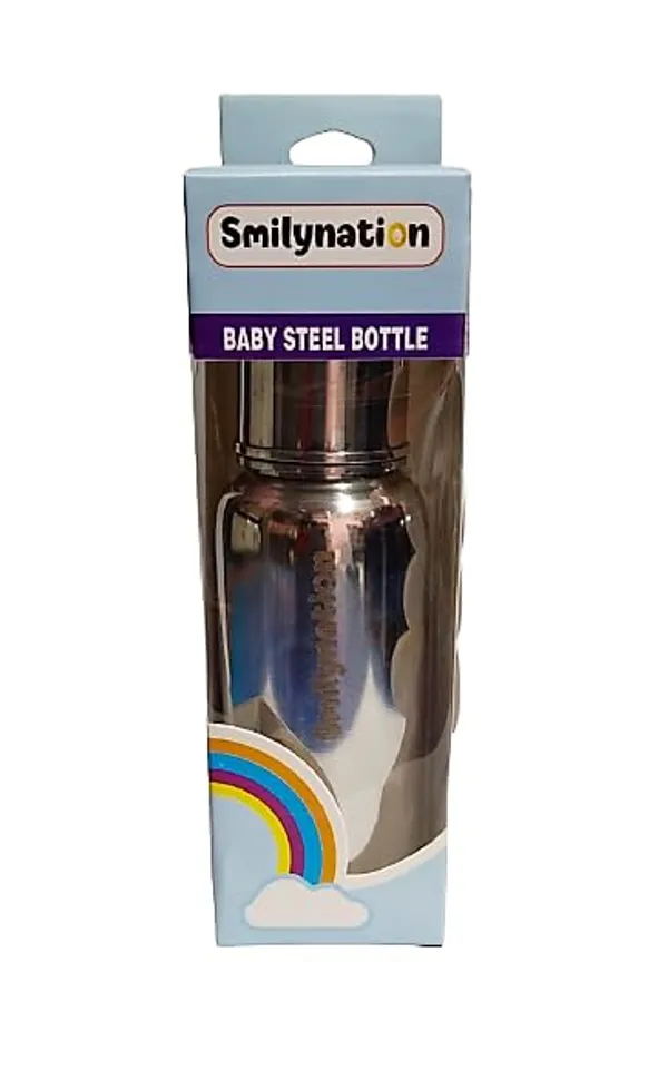 Silver_Stainless_Steel_Anti-Colic_Baby_Feeding_Bottle