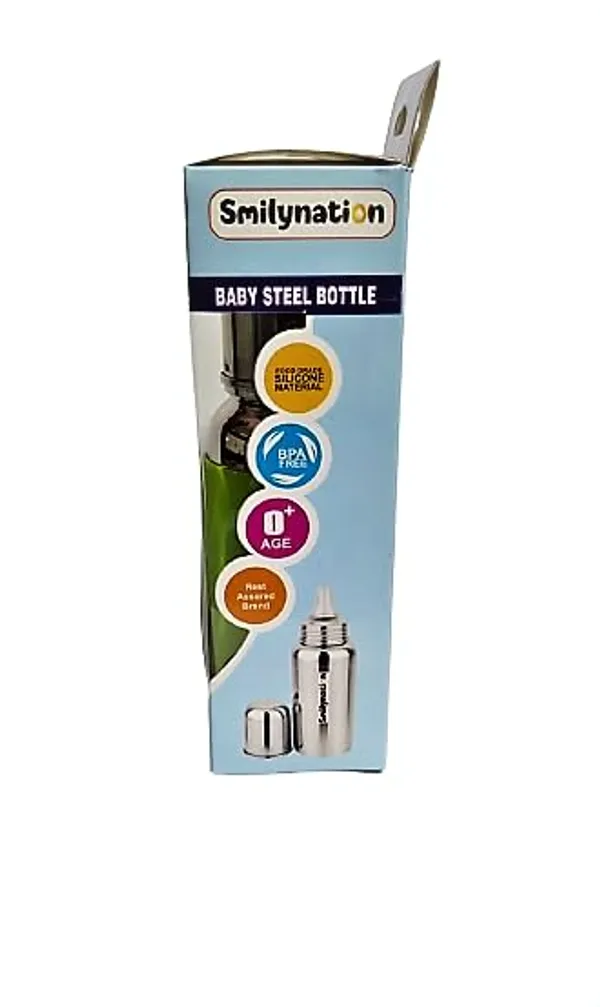 Silver_Steel_Silicone_Grip_Anti-Colic_Baby_Feeding_Bottle