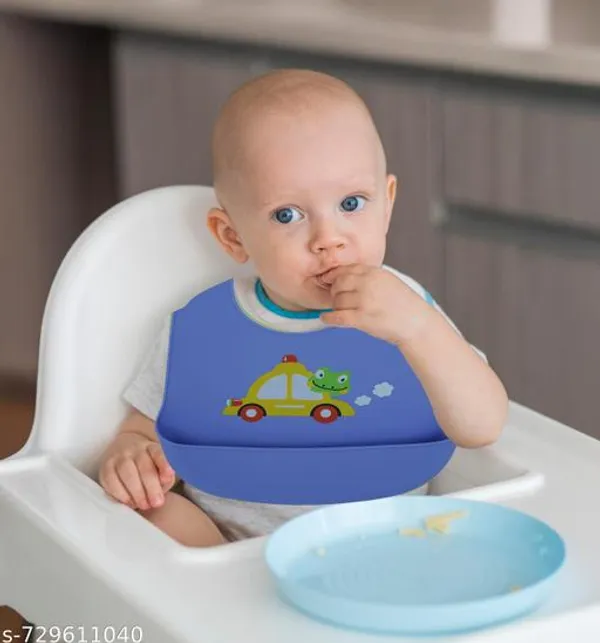 Silicone_Waterproof_Baby_Feeding_Bib_With_Food_Catcher_Pocket_-_Pack_of_2