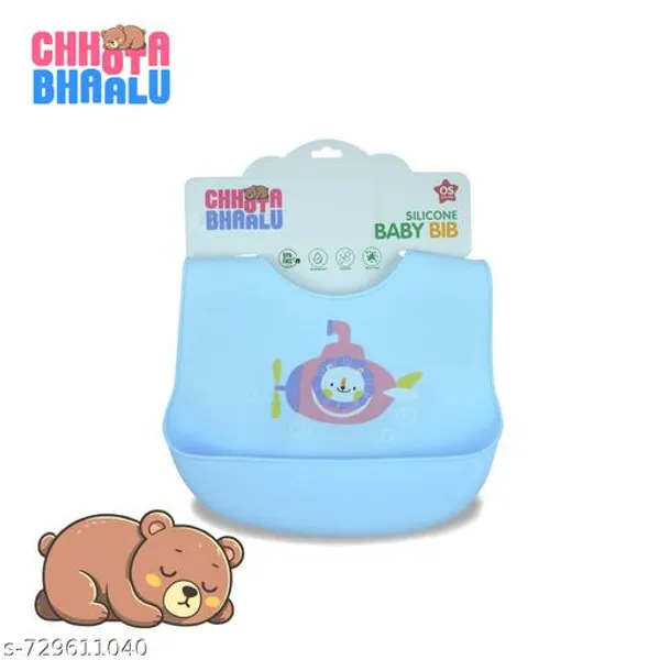 Silicone_Waterproof_Baby_Feeding_Bib_With_Food_Catcher_Pocket_-_Pack_of_2