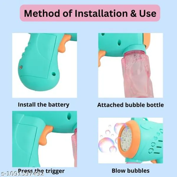 Light_Green_Plastic_Automatic_Bubble_Gun_For_Kids