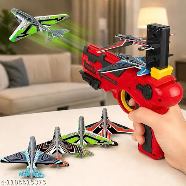Red_Plastic_Foam_Airplane_Launcher_Toy_Gun_For_Kids