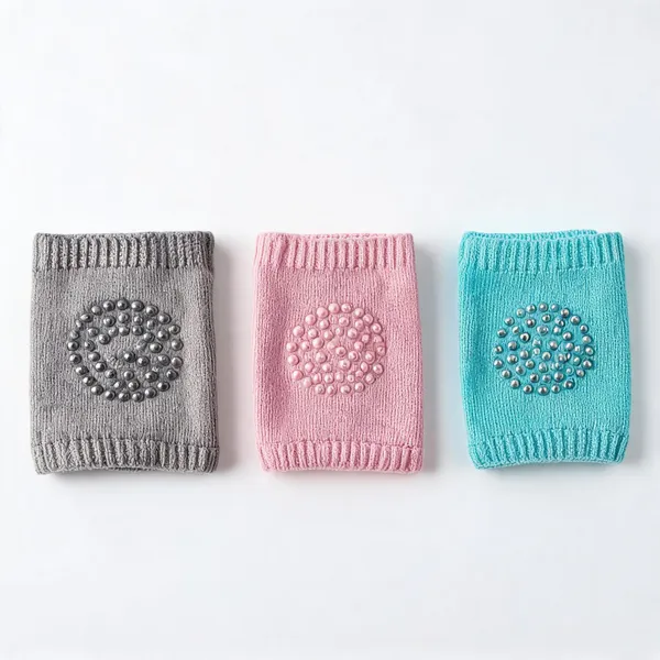 Multicolour_Cotton_Anti-Slip_Baby_Knee_And_Elbow_Pads_For_Crawling_-_Pack_of_3