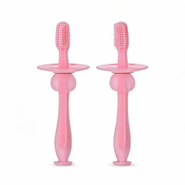 Pink_Silicone_Baby_Toothbrush_For_Oral_Care_-_Pack_of_2