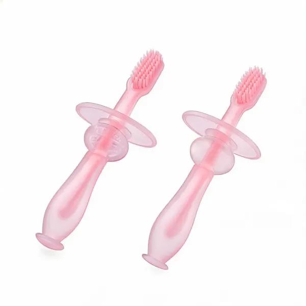 Pink_Silicone_Baby_Toothbrush_For_Oral_Care_-_Pack_of_2