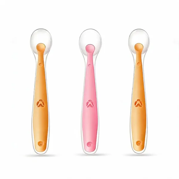 Pink_Orange_Silicone_Baby_Feeding_Spoon_Set_Of_2_-_Pack_of_3