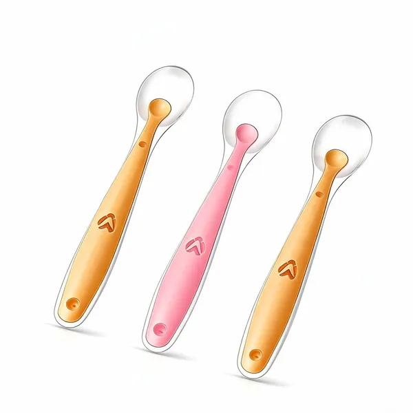 Pink_Orange_Silicone_Baby_Feeding_Spoon_Set_Of_2_-_Pack_of_3