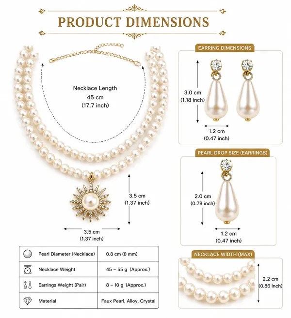 Faux_Pearl_Necklace_Set_With_Earrings