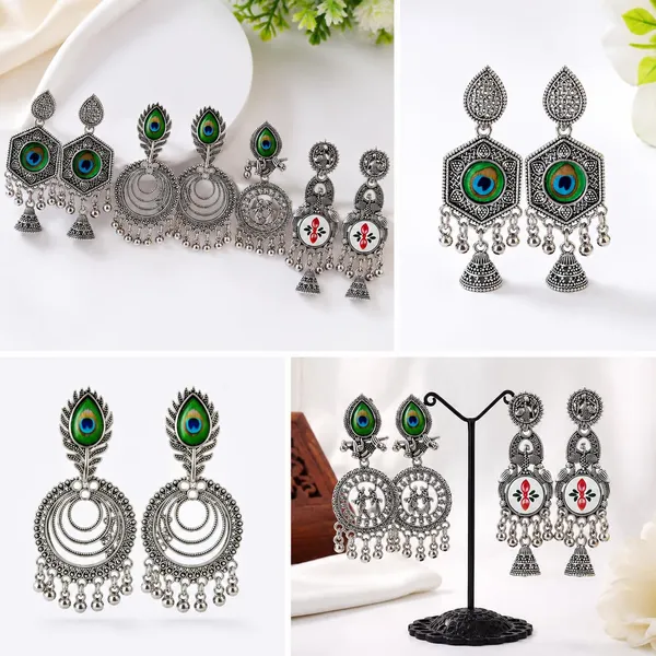 Oxidized_Silver_Earrings_For_Women