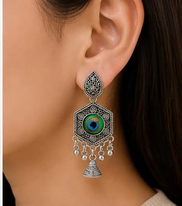 Oxidized_Silver_Earrings_For_Women