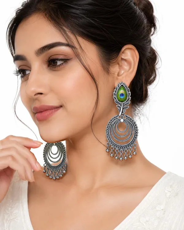 Oxidized_Silver_Earrings_For_Women