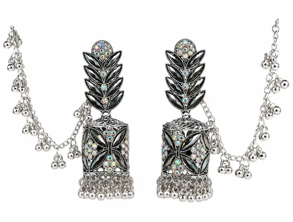 Oxidised_Leaf_Jhumka_Earrings